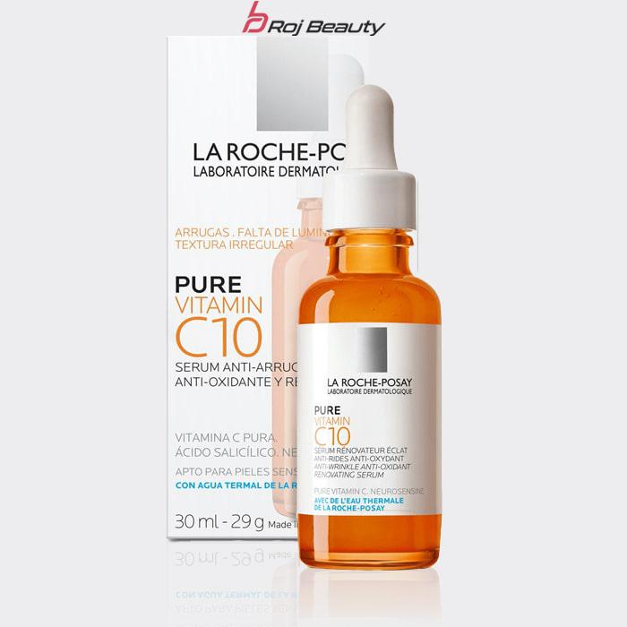 سرم ضدچروک و ضدلک ویتامین سی لاروش پوزای 30 میل مدل LA Roche-Posay Anti-Rides Anti-Oxydant Pure Vitamin C10 Serum — تصویر ۲