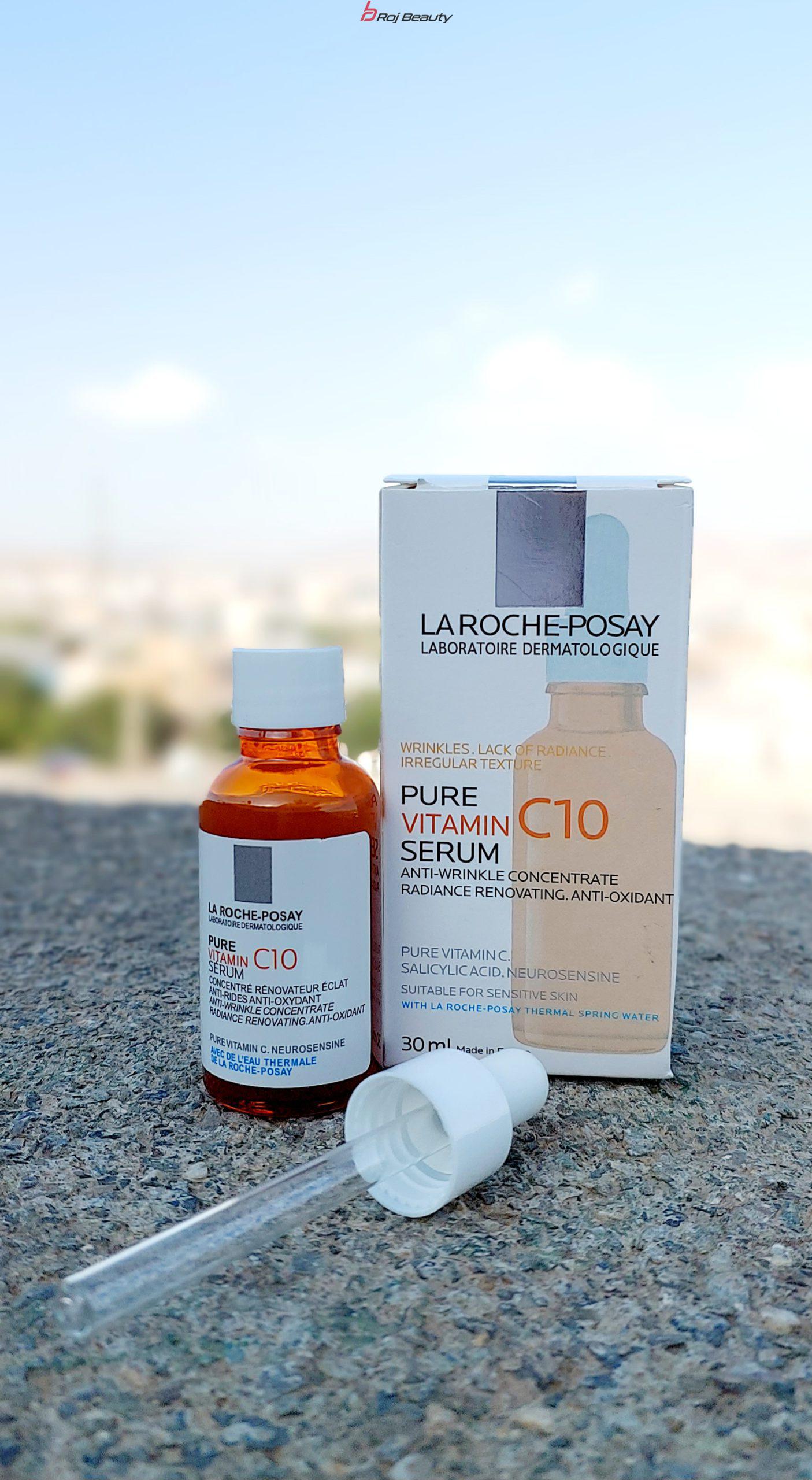 سرم ضدچروک و ضدلک ویتامین سی لاروش پوزای 30 میل مدل LA Roche-Posay Anti-Rides Anti-Oxydant Pure Vitamin C10 Serum — تصویر ۷
