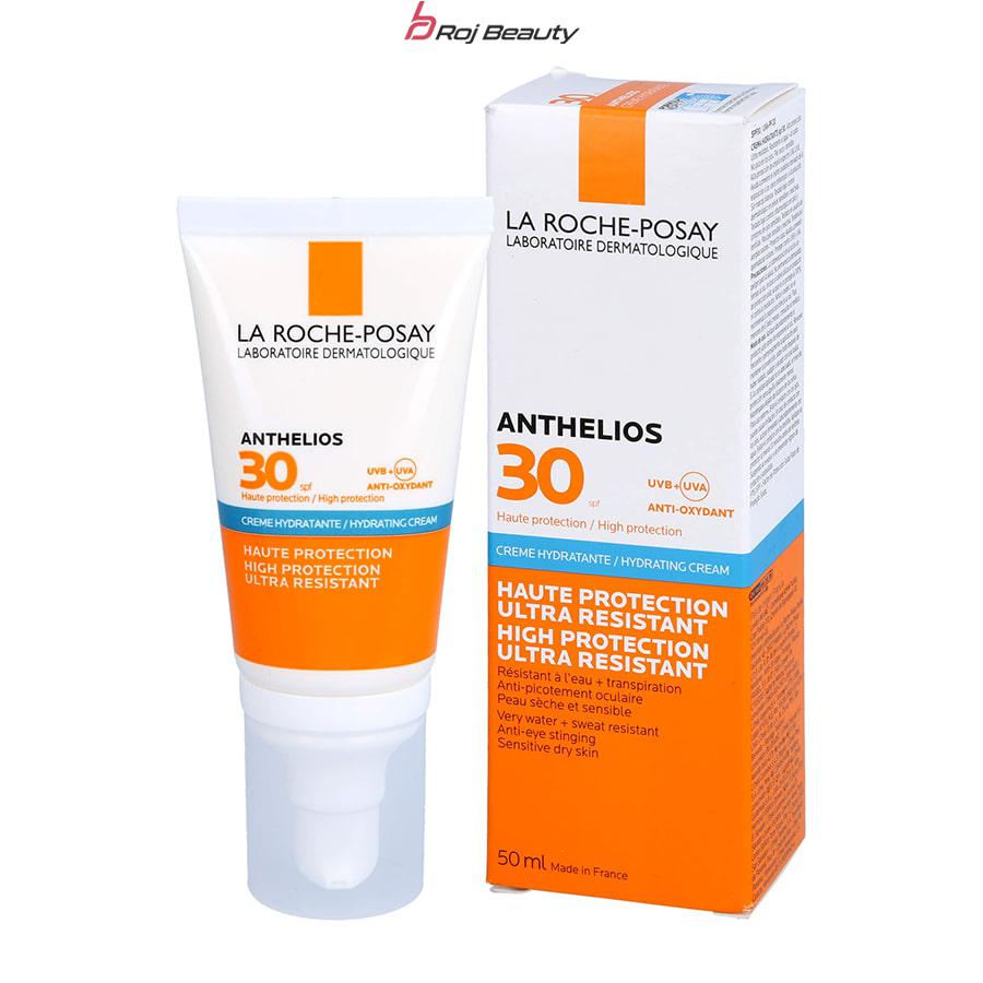 کرم ضد آفتاب و آبرسان بی رنگ پوست خشک و حساس لاروش پوزای La Roche Posay Anthelios SPF30 Crème Hydratante — تصویر ۲