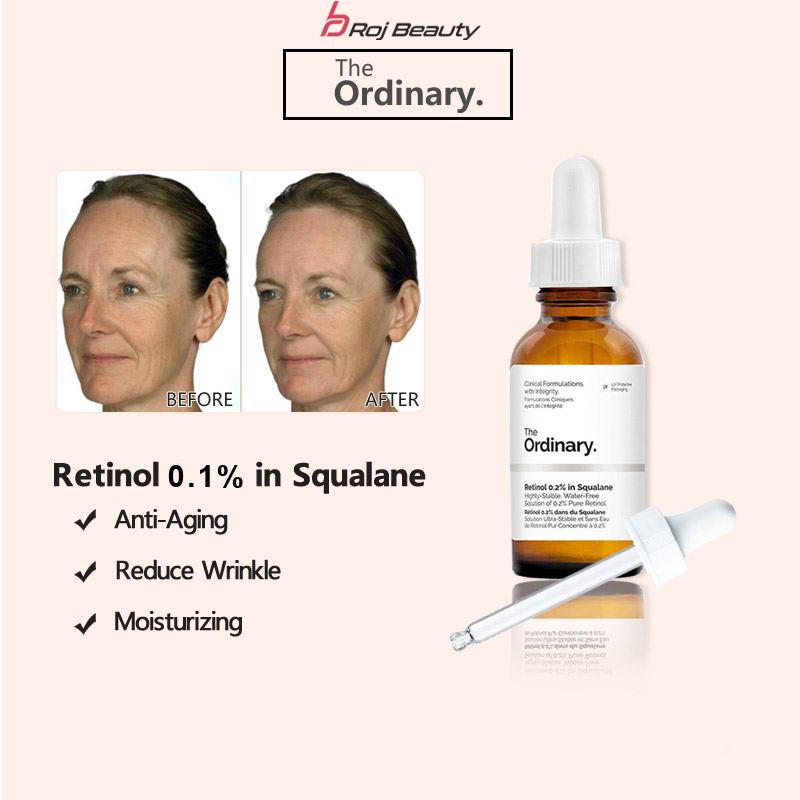 سرم ضد چروک و رتینول 0.1% و اسکوالان دی اوردینری The Ordinary Retinol 0.1% in Squalane 30ml — تصویر ۴