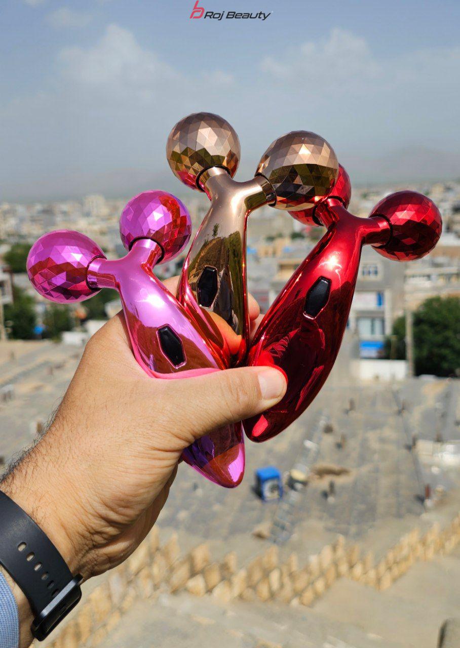 ماساژور صورت وبدن گونه ساز 3TDبعدی مدل 2023چرخشی 360درجه — تصویر ۳
