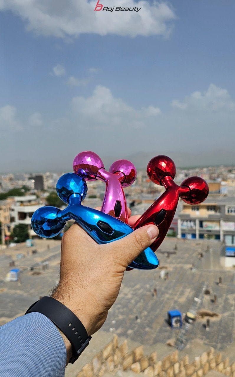 ماساژور صورت وبدن گونه ساز 3TDبعدی مدل 2023چرخشی 360درجه — تصویر ۷
