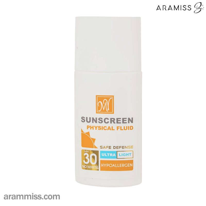 مایع ضد آفتاب ضد آب فلوئید فیزیکال SPF 30 مای