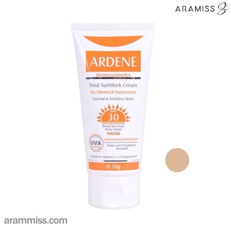 کرم ضد آفتاب ضد حساسیت رنگی SPF 30 آردن — تصویر ۲