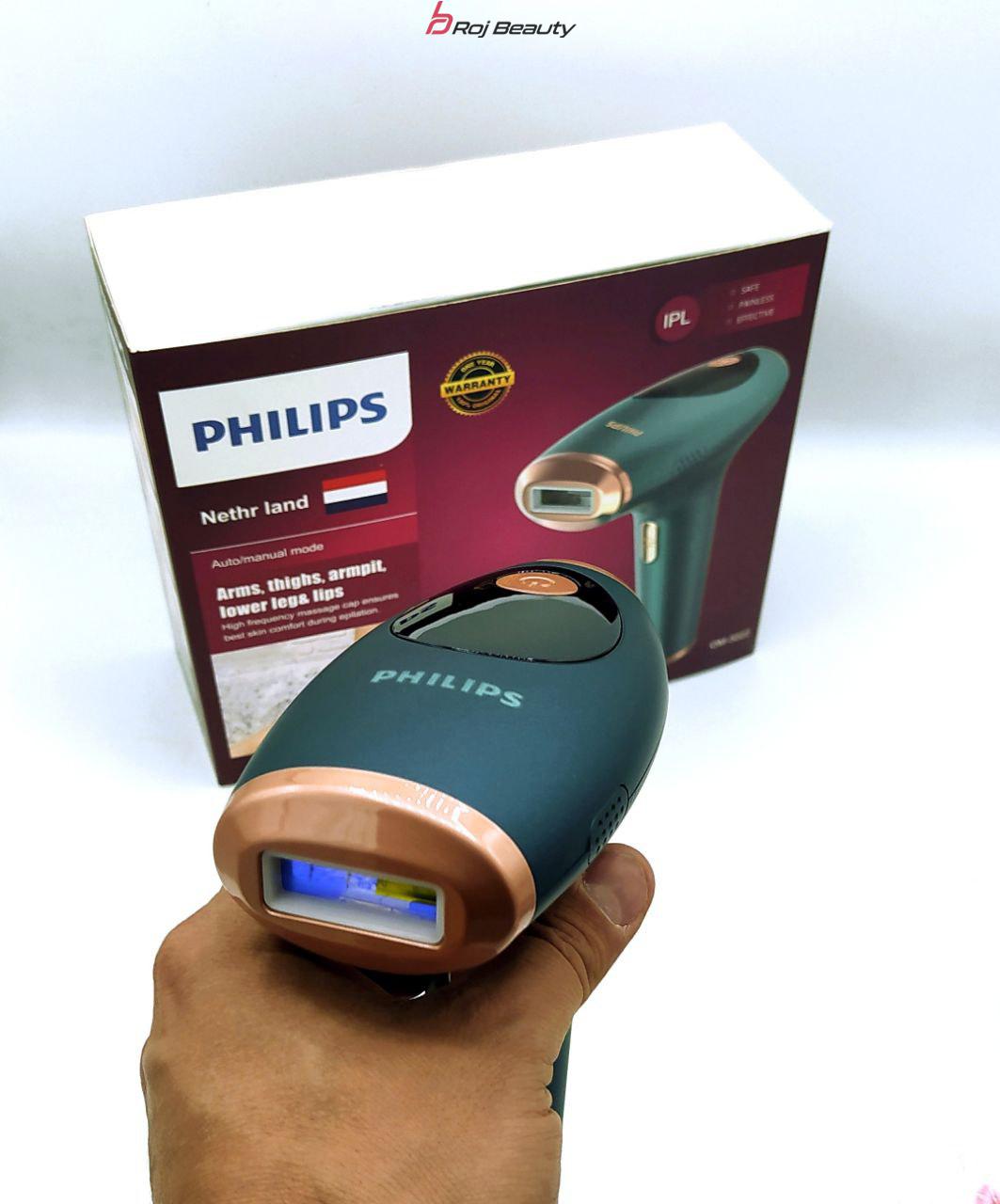 لیزر خانگی فیلیپس Philips دائمی موهای زائد صورت و بدن زنان، حذف موهای زائد دارای 1میلیون شاتOM3022 — تصویر ۳