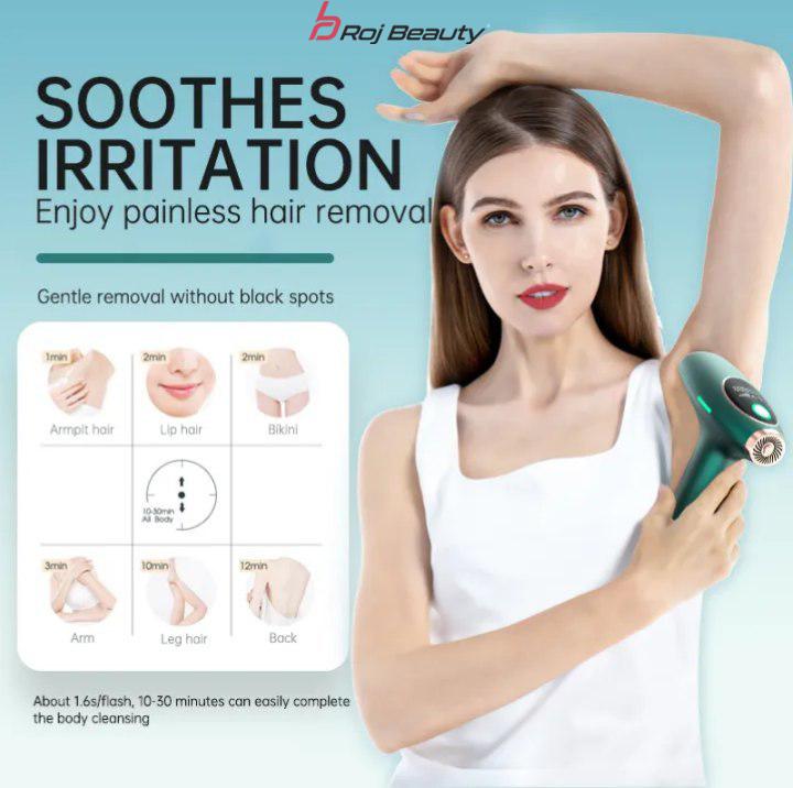 لیزر خانگی فیلیپس Philips دائمی موهای زائد صورت و بدن زنان، حذف موهای زائد دارای 1میلیون شاتOM3022 — تصویر ۶