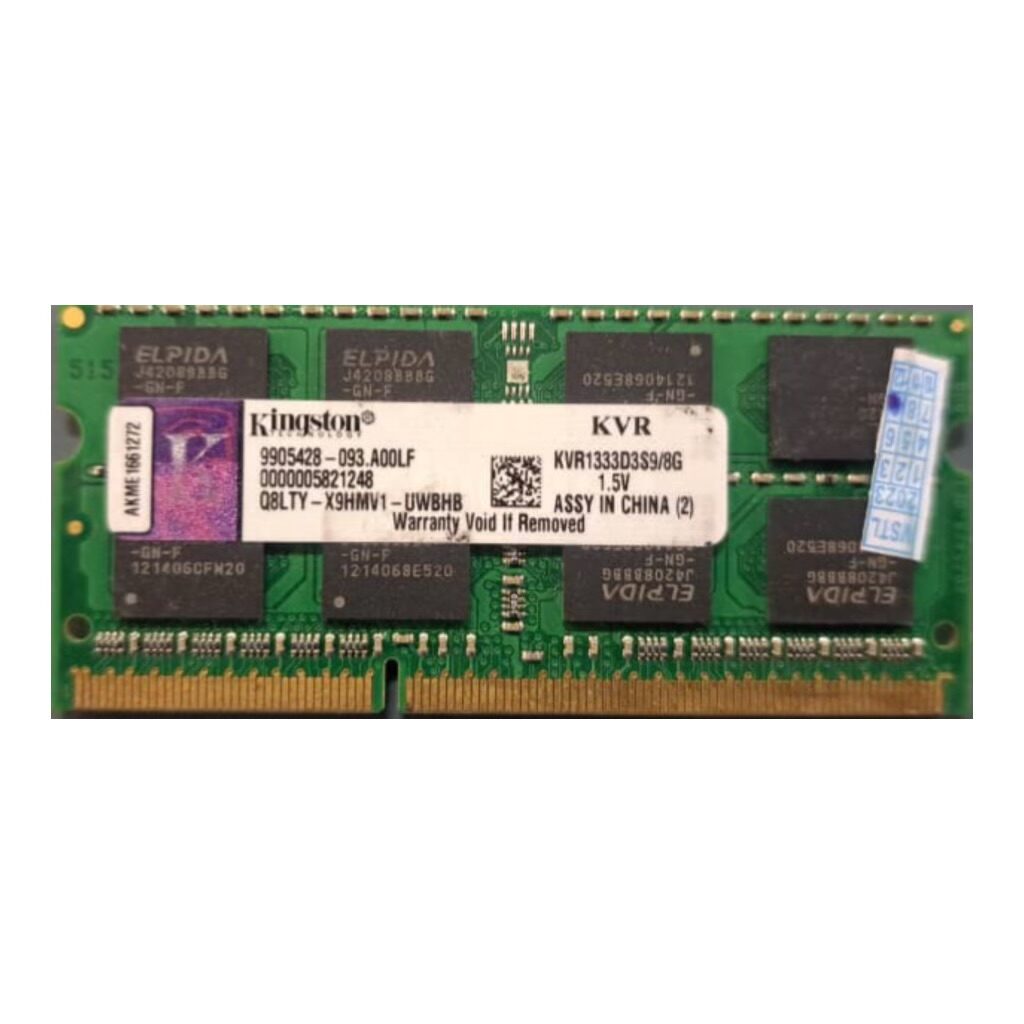رم لپ تاپ کینگستون Kingston DDR3 4GB 1333MHz CL9 — تصویر ۴