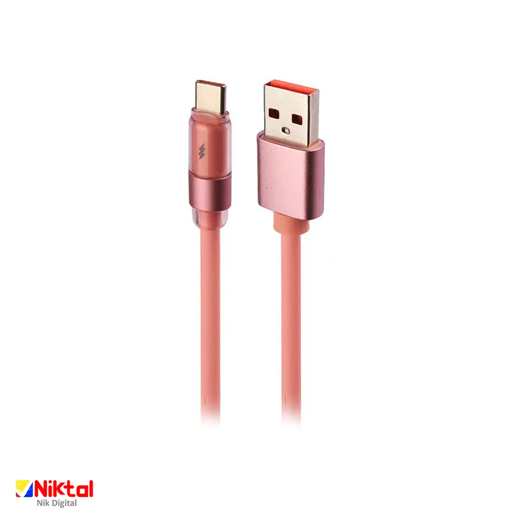 کابل فست شارژ آیفون و تایپ سی VONK V108 2.4A | با طول 1.2 متری — تصویر ۲