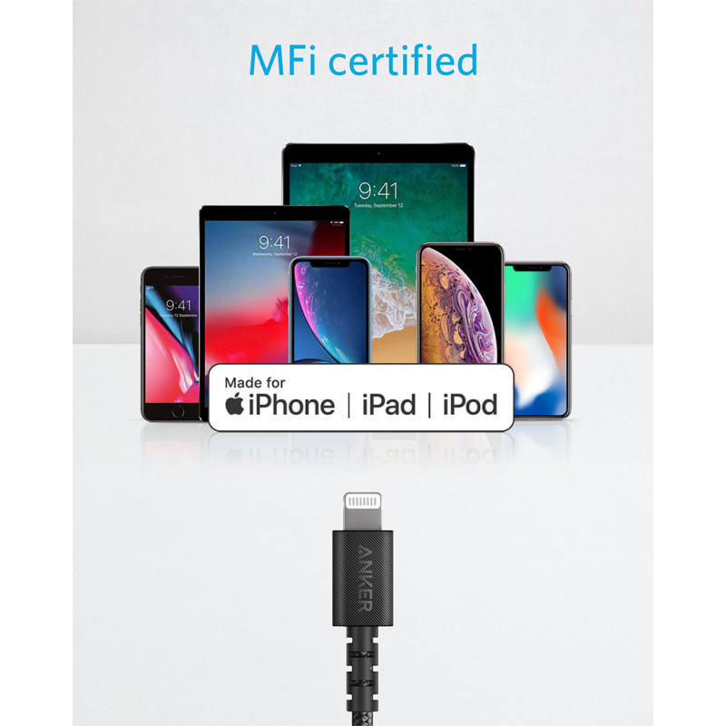 کابل تبدیل USB به لایتنینگ انکر مدل A8012 طول 0.9 متر — تصویر ۵