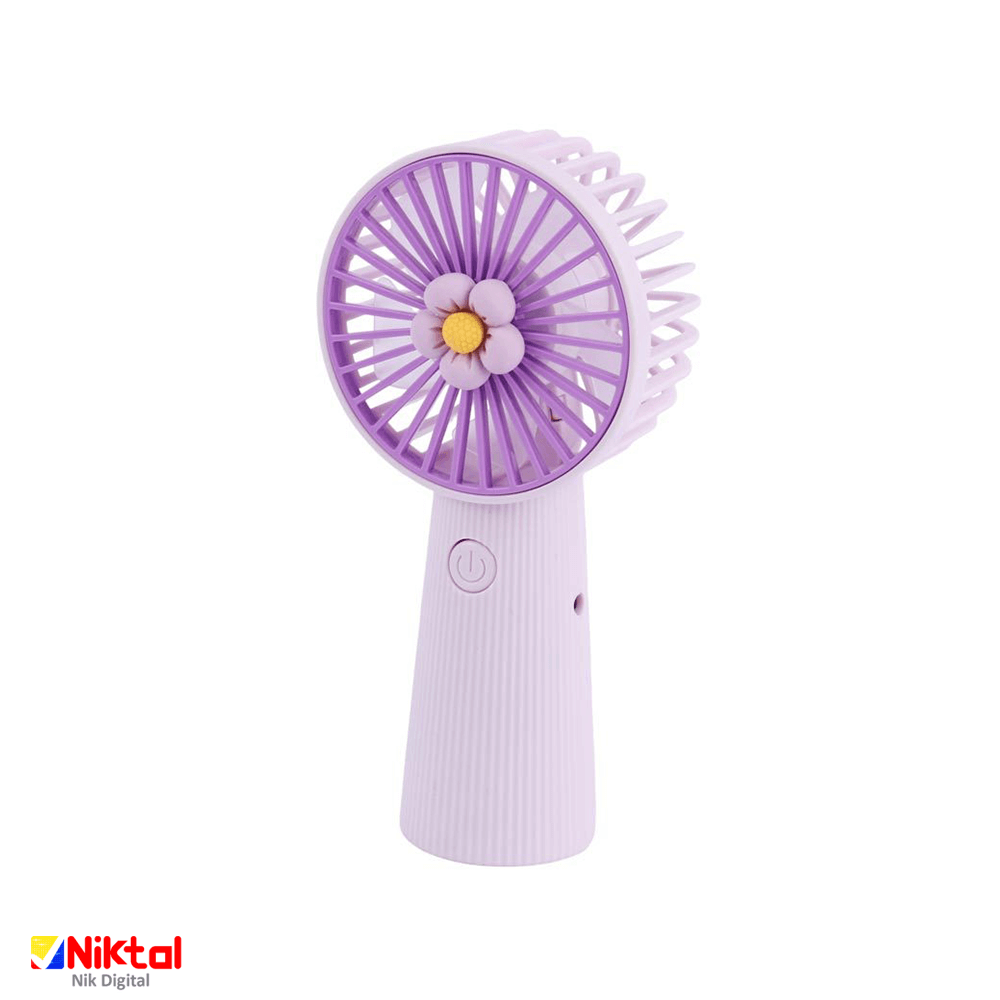 پنکه دستی شارژی Mini Fan 820 | مجهز به باتری داخلی با ظرفیت 250 میلی‌آمپر — تصویر ۲