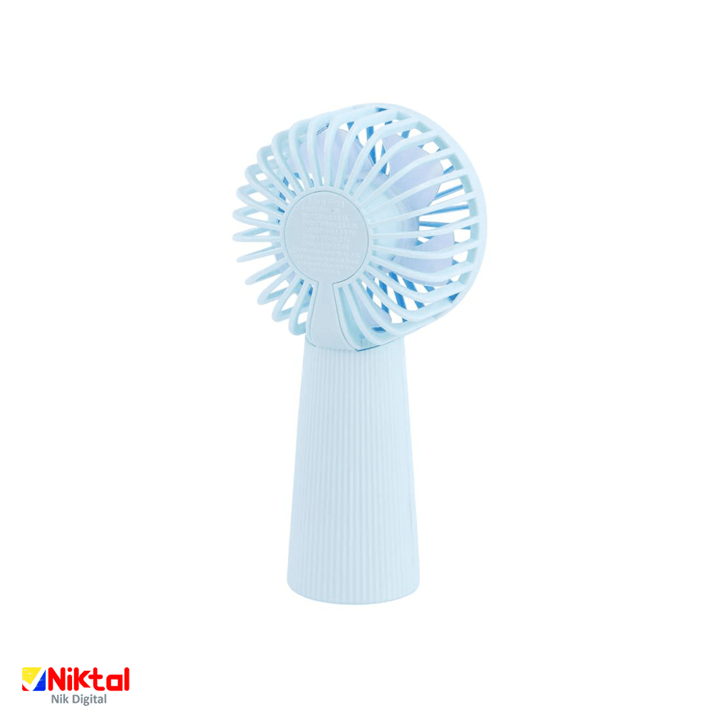پنکه دستی شارژی Mini Fan 820 | مجهز به باتری داخلی با ظرفیت 250 میلی‌آمپر — تصویر ۳