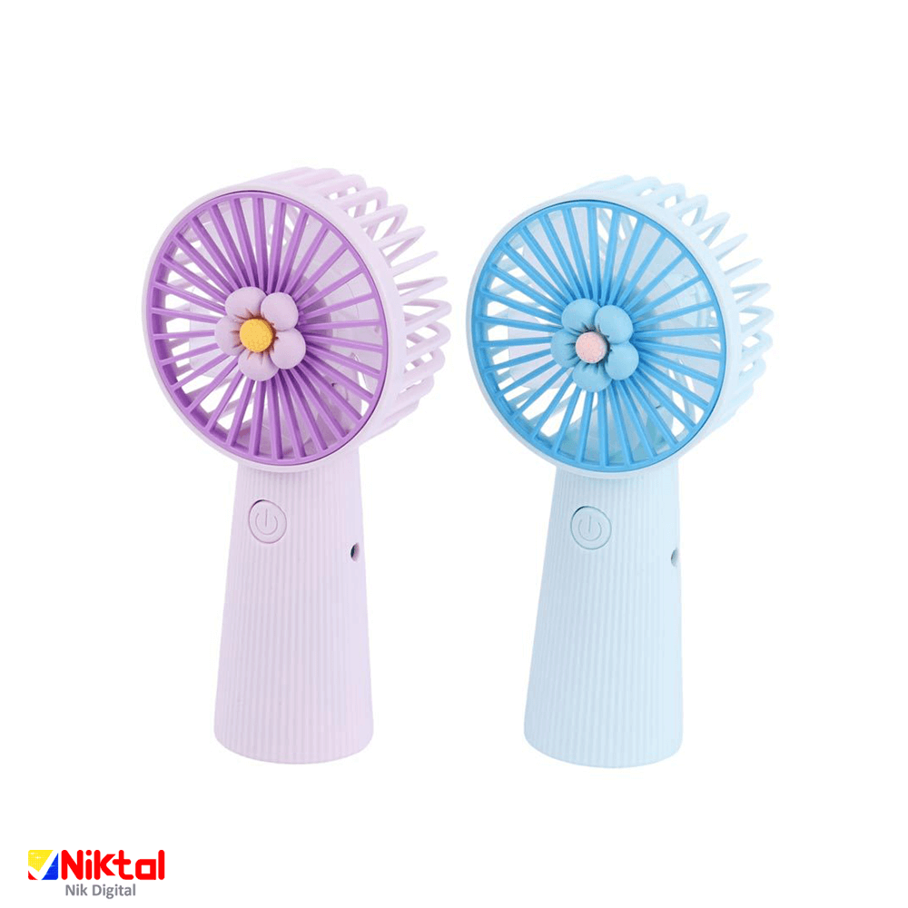 پنکه دستی شارژی Mini Fan 820 | مجهز به باتری داخلی با ظرفیت 250 میلی‌آمپر — تصویر ۴