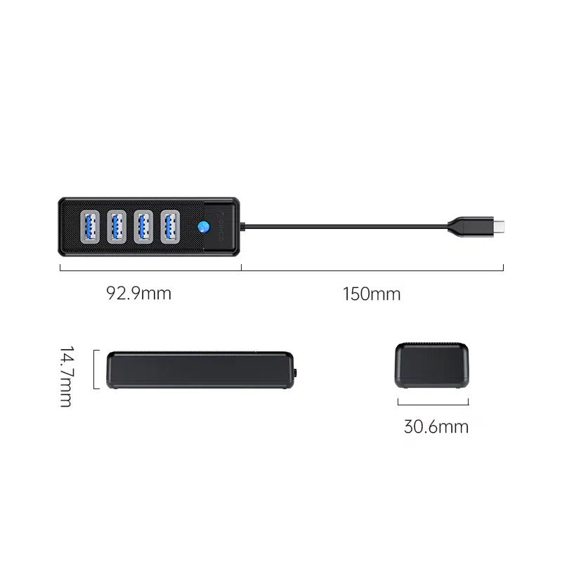 هاب ۴پورت USB Type-C مدل ORICO PW4U-C3 — تصویر ۴