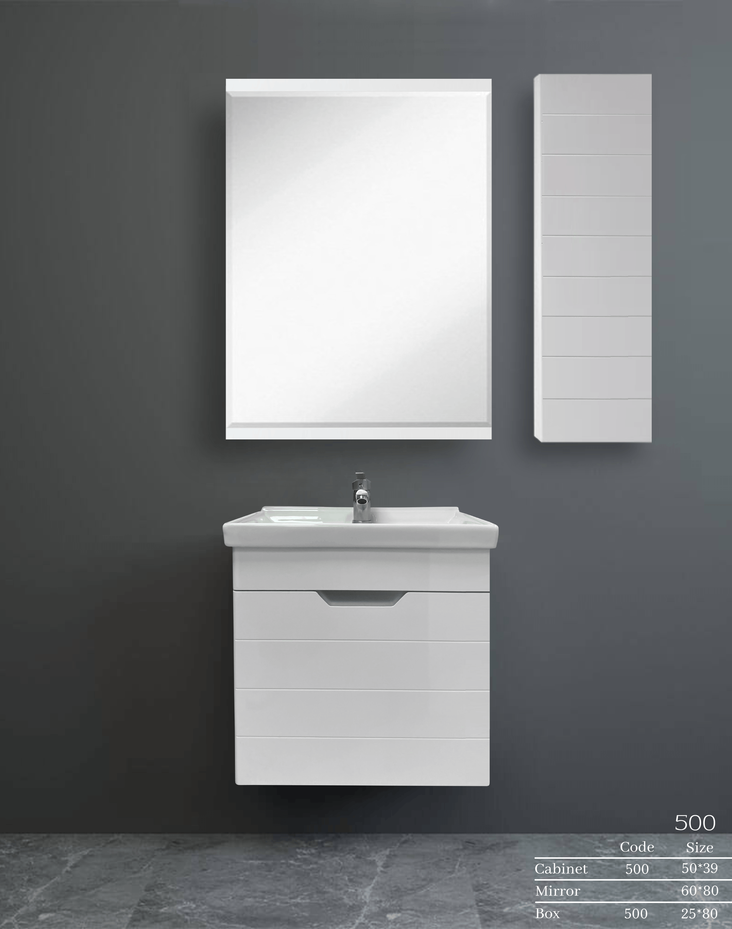 روشویی کابینتی لوانته مدل 500 — تصویر ۲