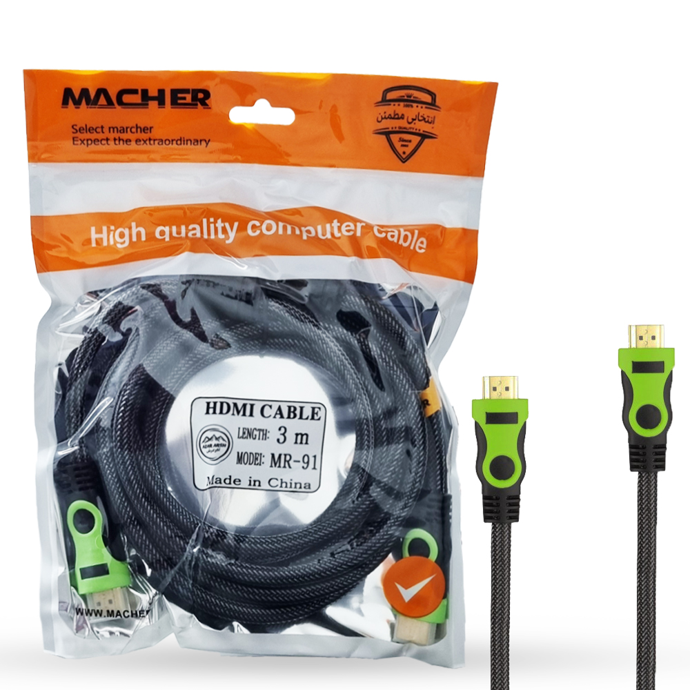 کابل HDMI ماچر مدل MR-91 طول 3 متر