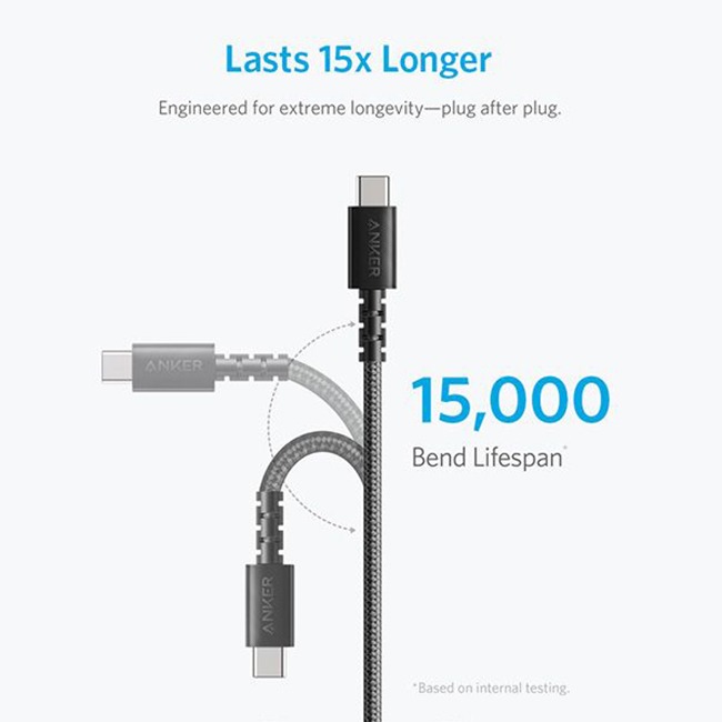 کابل USB-C انکر مدل A8032 طول 0.9 متر — تصویر ۶
