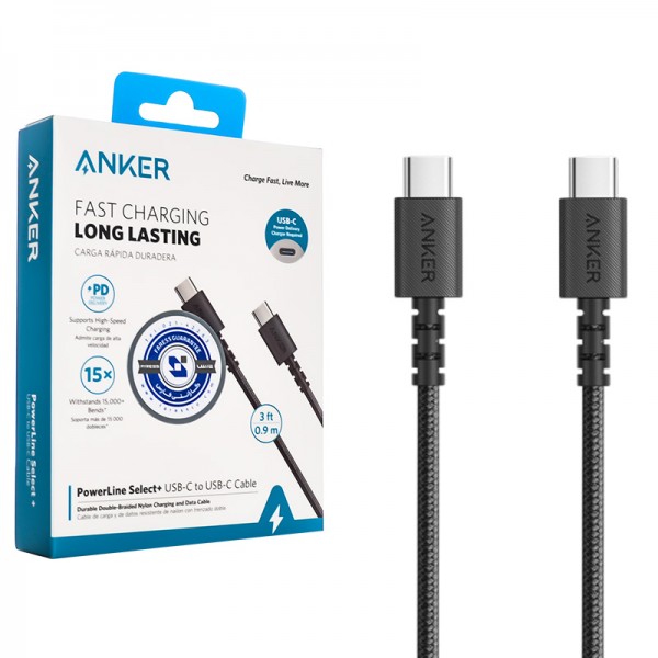 کابل USB-C انکر مدل A8032 طول 0.9 متر