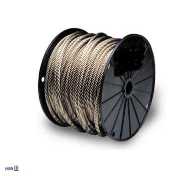 سیم بکسل نتاب (پوست ماری) تیسکا اسپانیایی ساختار 7*19 IWRC تمام فولاد سایز 11mm — تصویر ۸