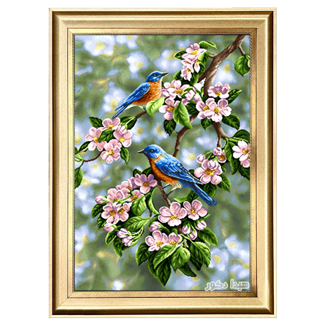 تابلو فرش ماشینی گنجشک – 3086