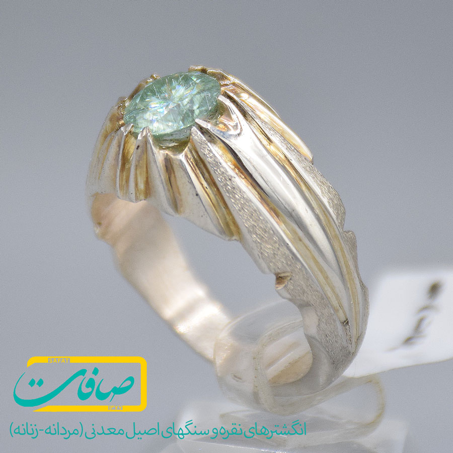 انگشتر موزانایت مردانه «کد 3722» — تصویر ۲