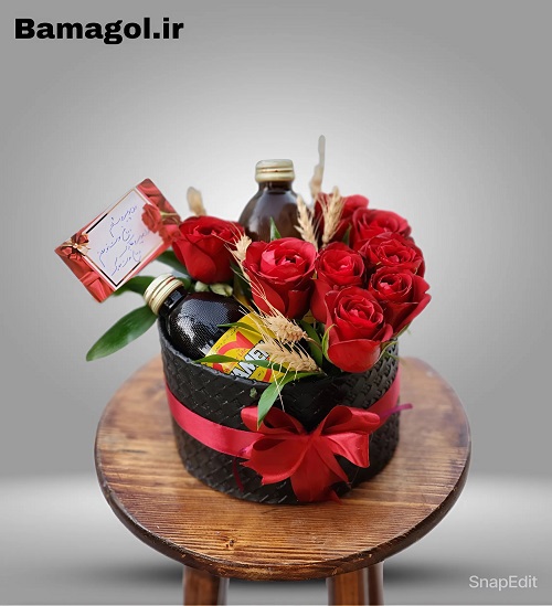 باکس گل عیادت رز کد 1058 — تصویر ۲