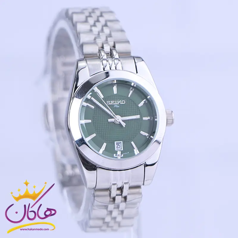 ساعت مچی سیکو زنانه فلزی نقره ای صفحه سبز L31628/4 — تصویر ۳