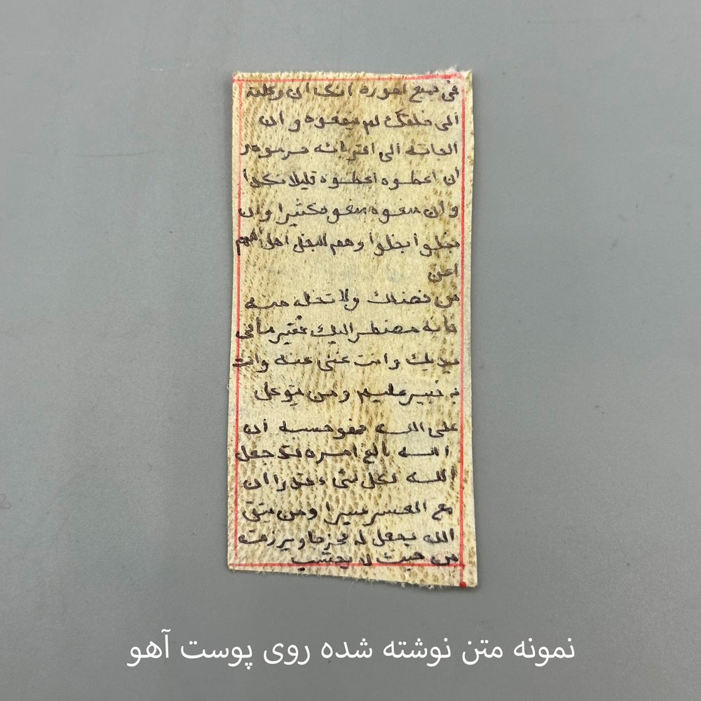 دعای گشایش روزی امیرالمومنین علی (علیه السلام) روی پوست آهو — تصویر ۴