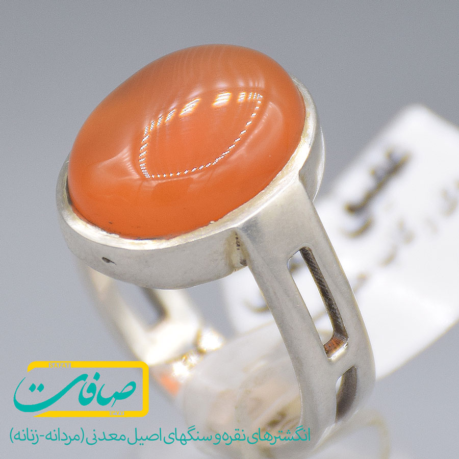 انگشتر عقیق یمنی مردانه «کد 3628»