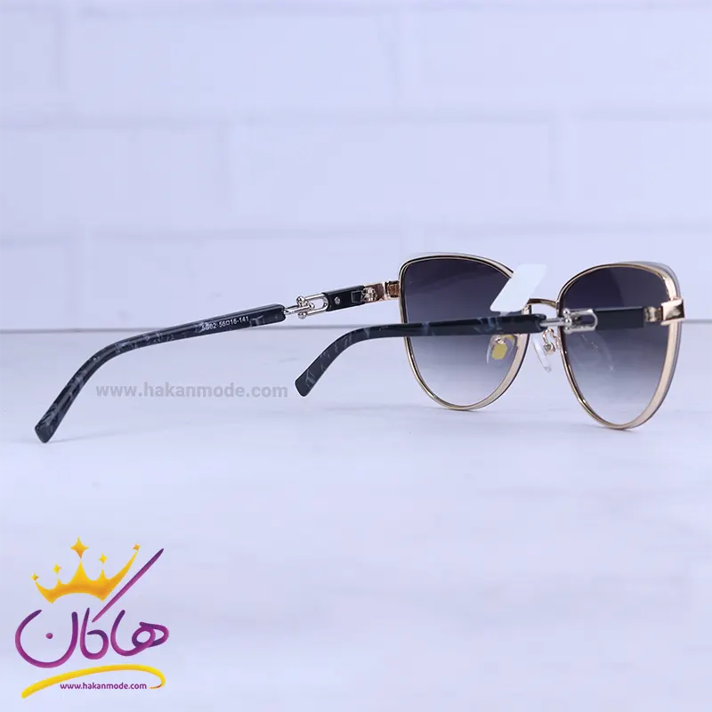 عینک آفتابی دیور زنانه فریم پروانه ای فلزی 5G02/1 — تصویر ۴
