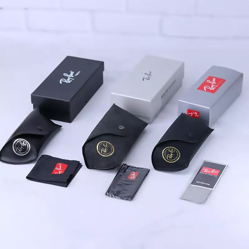 عینک آفتابی ری بن مردانه فریم مربع مشکی RB 8094/1 — تصویر ۶