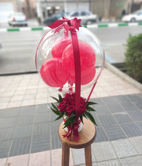 باکس بالن بادکنک دار رز, دانای 8 شاخه – کد 1018