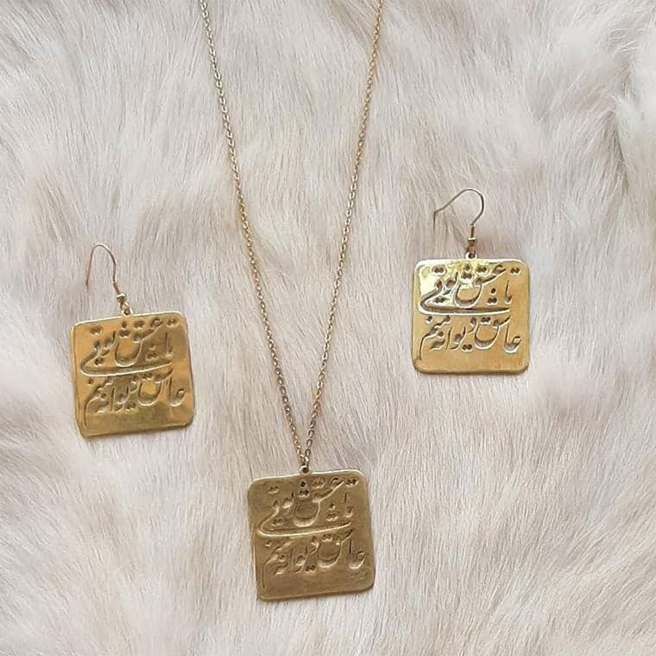 نیم ست گردنبند و گوشواره زنانه کد 21