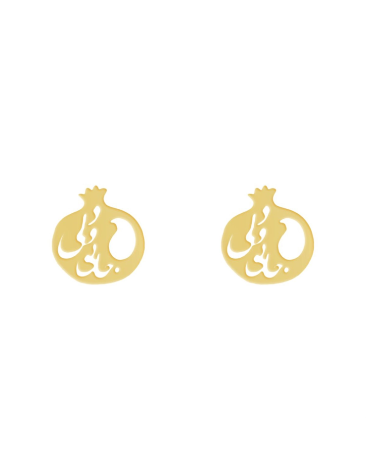 گوشواره طلا انار یلدا R125 — تصویر ۲