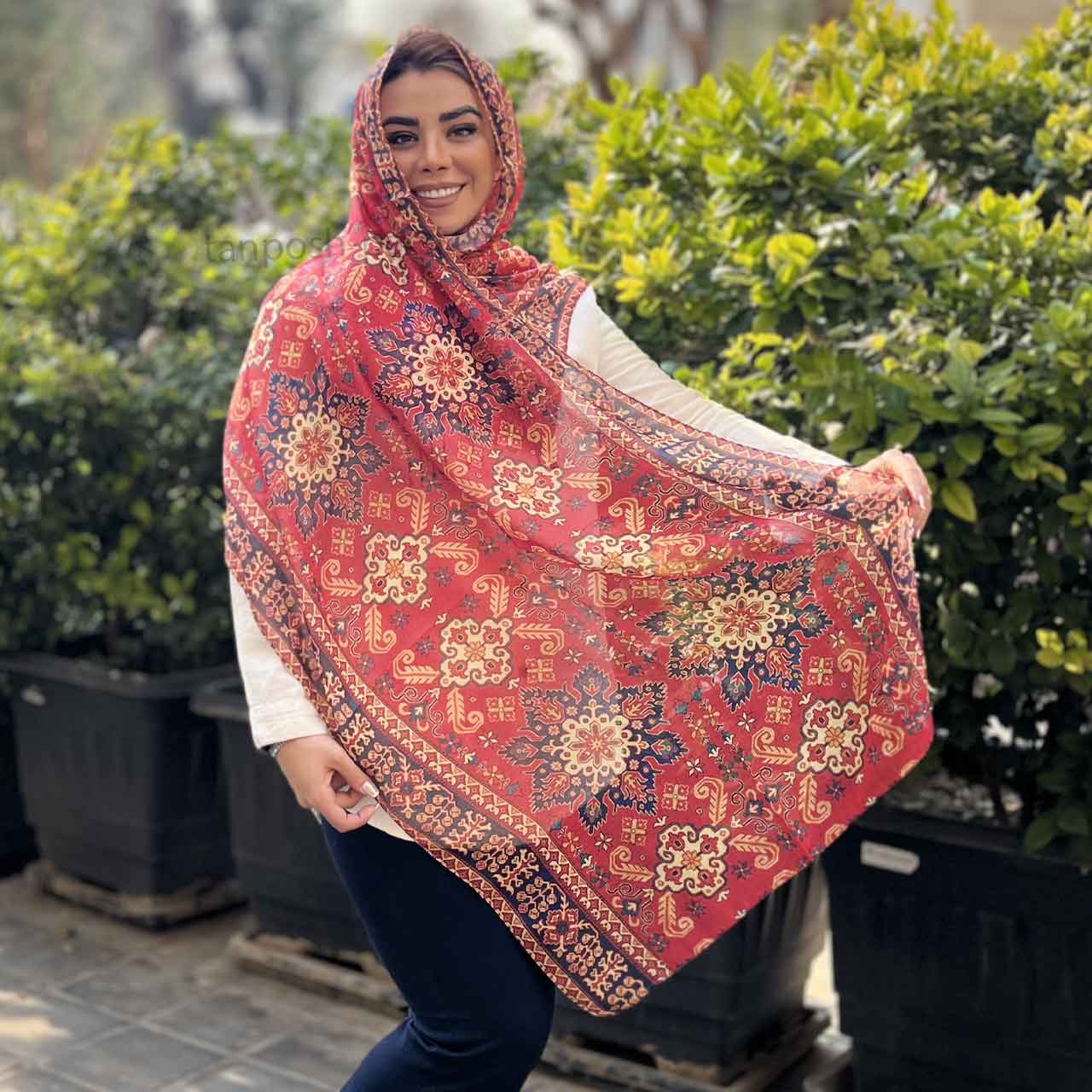 شال نخی زنانه کد 16