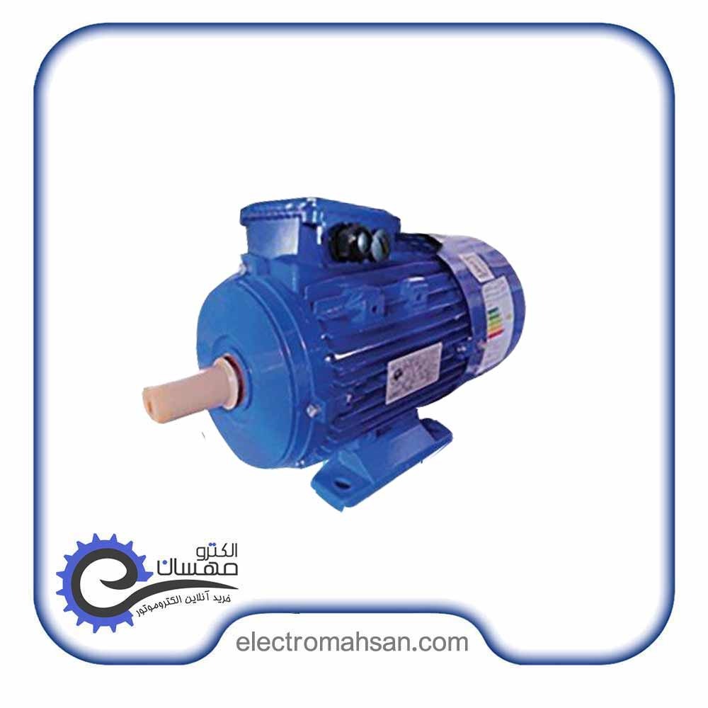الکتروموتور دیزل ساز 0.37 کیلووات (1/2 اسب) سه فاز 3000 دور فلنج B3 پوسته آلومینیوم — تصویر ۲