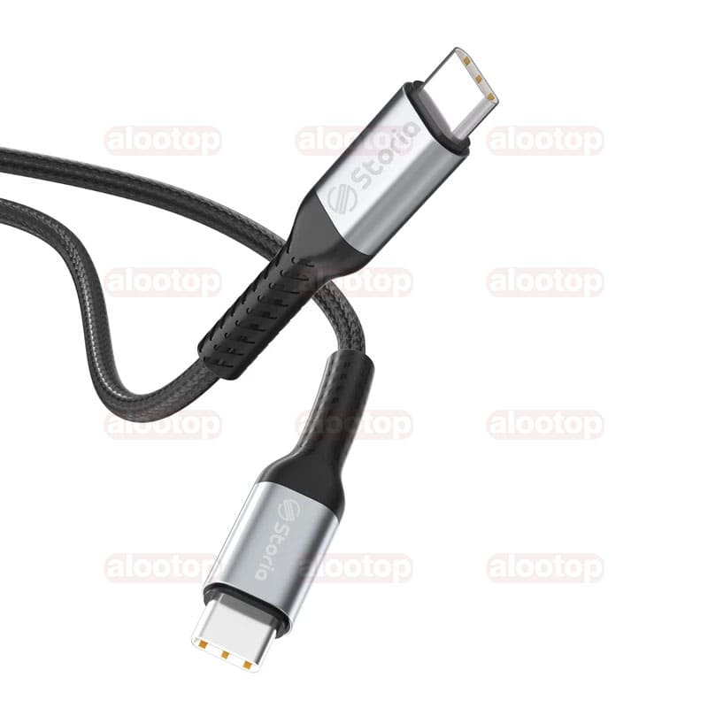 کابل تبدیل USB-C به USB-C استوریا مدل ST-DC01 طول 1 متر