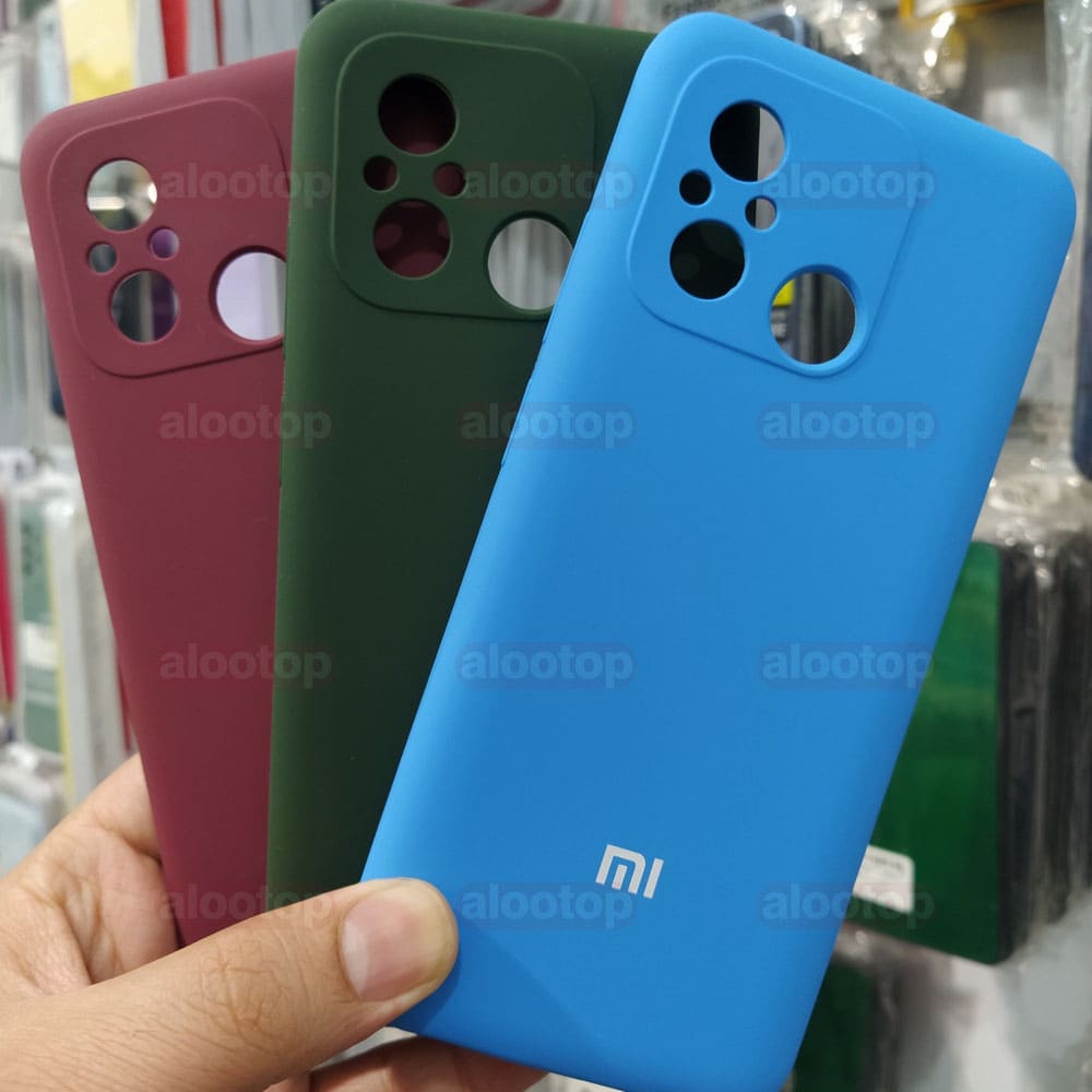 قاب سیلیکونی اصلی شیائومی Redmi 12C / Poco C55 (اورجینال پاک‌کنی)