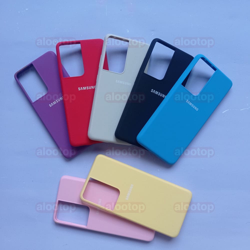 قاب سیلیکونی اصلی سامسونگ Galaxy S21 Ultra (اورجینال پاککنی)
