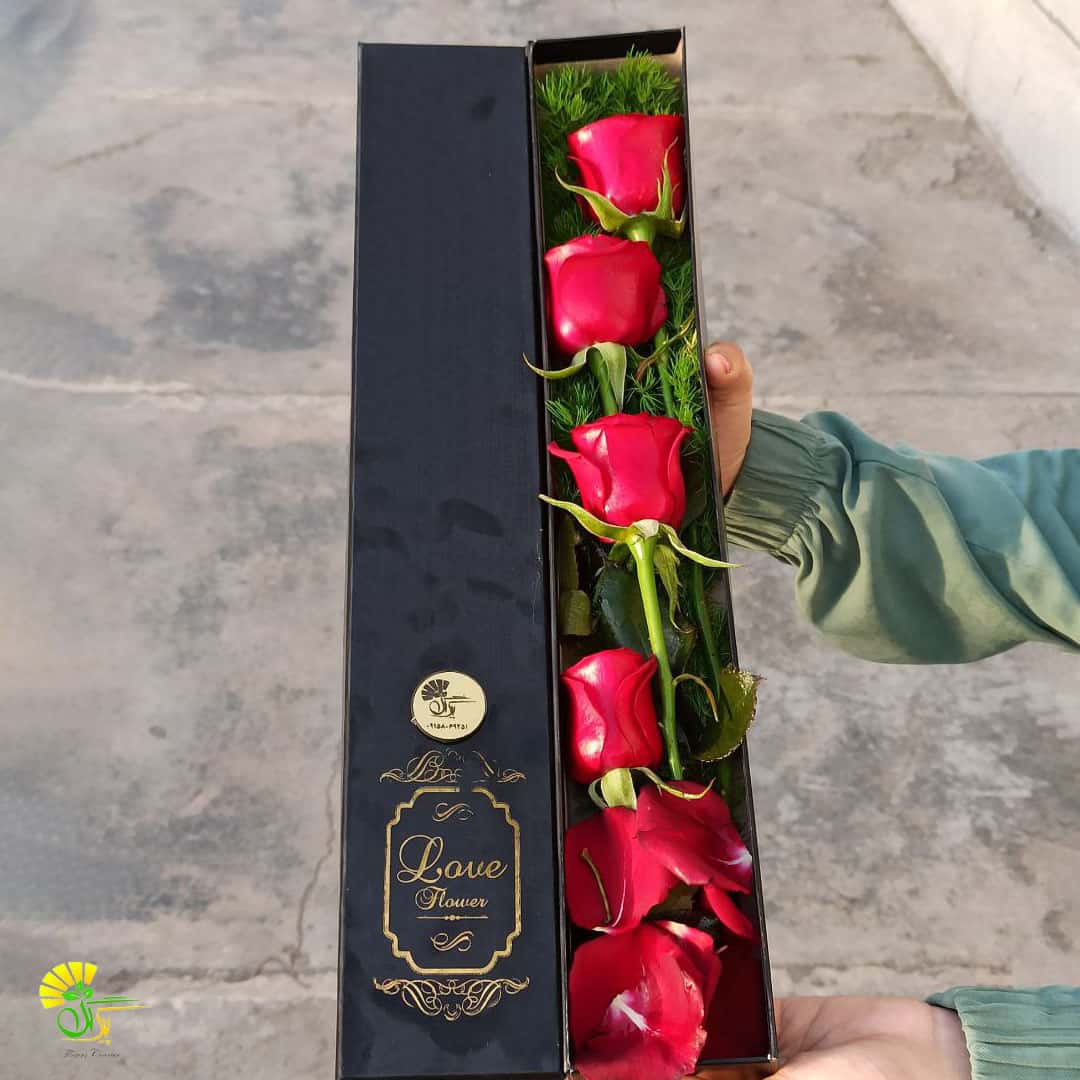 باکس 4 شاخه رز هلندی — تصویر ۲