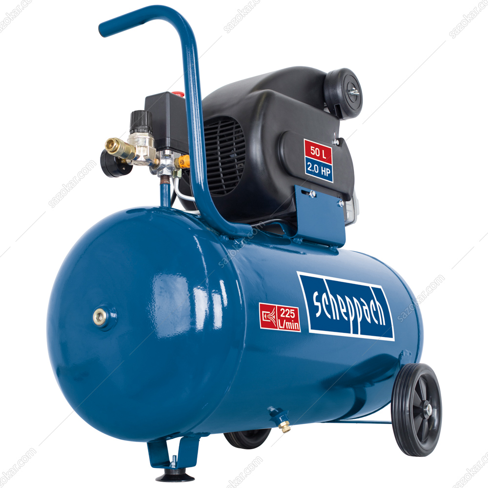 کمپرسور باد 50 لیتری 1500 وات 10 بار شپخ مدل 5906128901 - HC60 — تصویر ۲