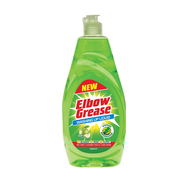 مایع ظرفشویی دستی البو گریس Elbow Grease رایحه سیب سبز 600 میل — تصویر ۲