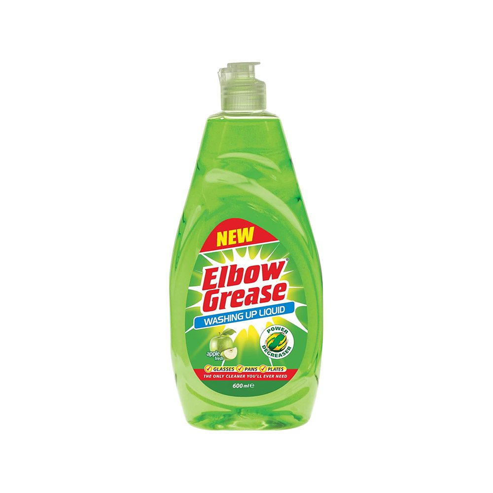 مایع ظرفشویی دستی البو گریس Elbow Grease رایحه سیب سبز 600 میل — تصویر ۳