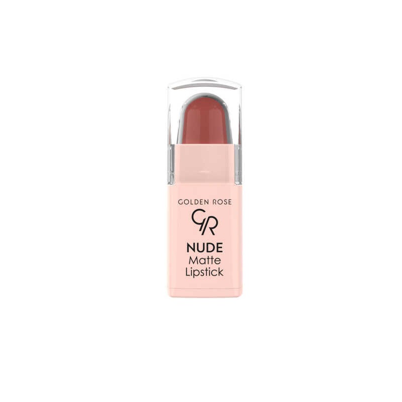 رژ لب جامد و مات مینی گلدن رز Golden Rose سری Nude Look شماره 4 — تصویر ۲