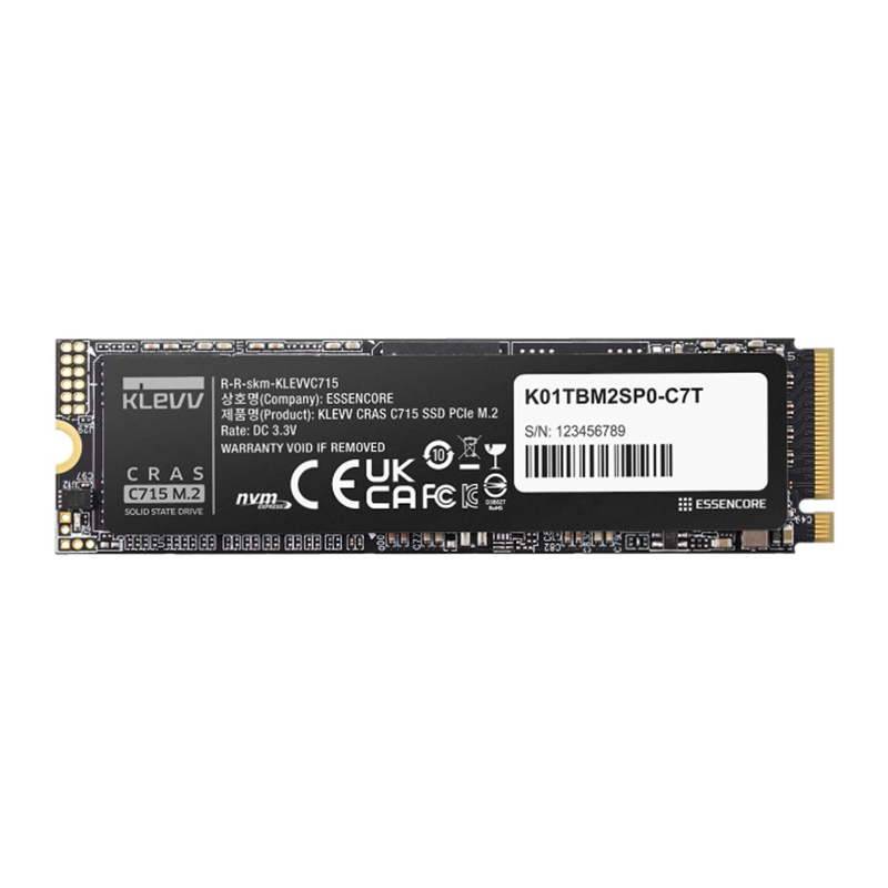 اس اس دی اینترنال کلو مدل KLEVV CRAS C715 ظرفیت 1 ترابایت — تصویر ۲