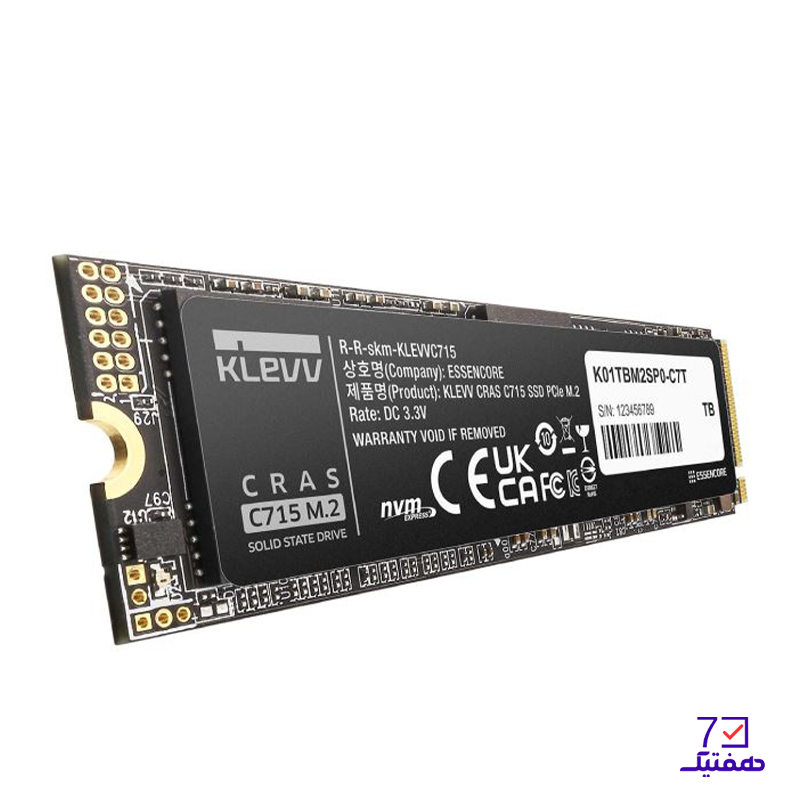 اس اس دی اینترنال کلو مدل KLEVV CRAS C715 ظرفیت 1 ترابایت — تصویر ۴
