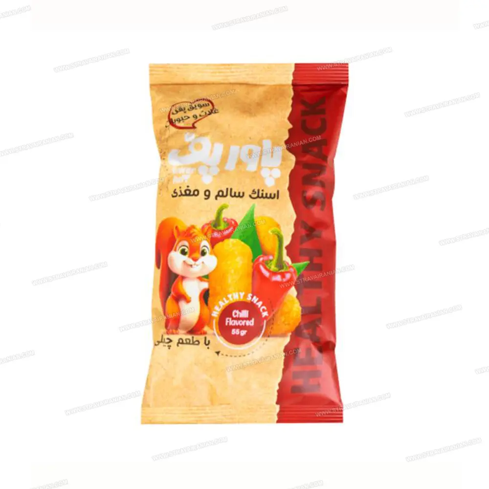اسنک سالم و مغذی سویق پفی غلات و حبوبات با طعم چیلی با بهترین قیمت + خرید آنلاین — تصویر ۳
