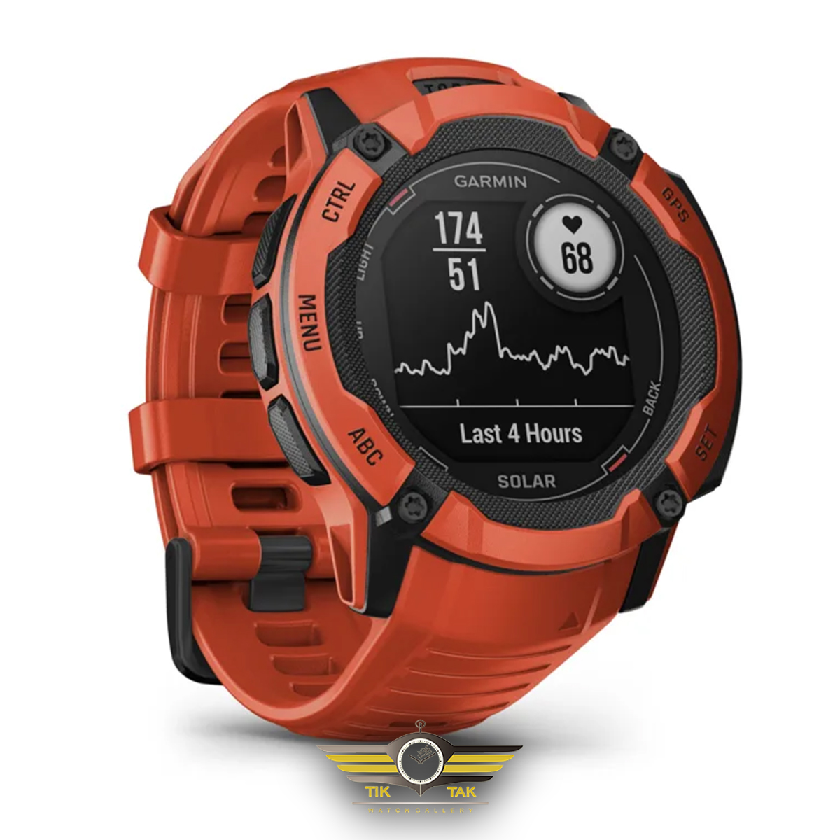 ساعت گارمین Instinct 2x Solar Flame Red - قیمت و خرید از گالری تیک تاک — تصویر ۳