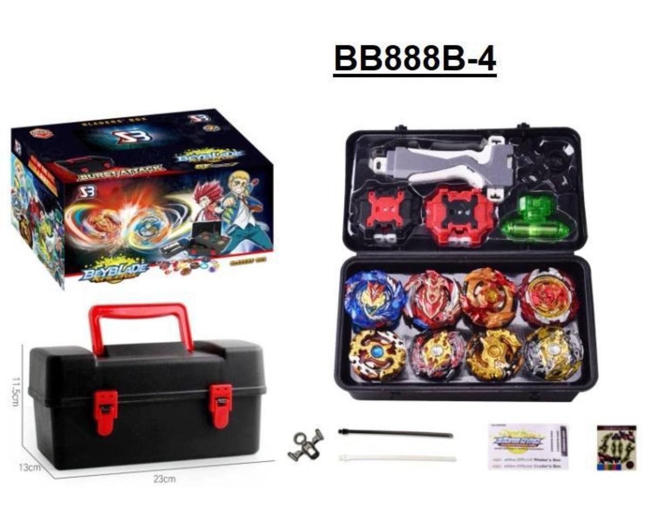 فرفره انفجاری چمدانی 8 عددی آیتم:B888/6 — تصویر ۳