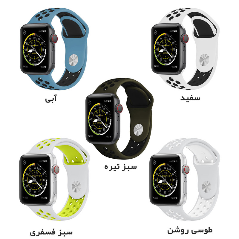بند کوتتسی مدل WH5216 W12 مناسب برای اپل واچ 38/40/41 میلی متری — تصویر ۷