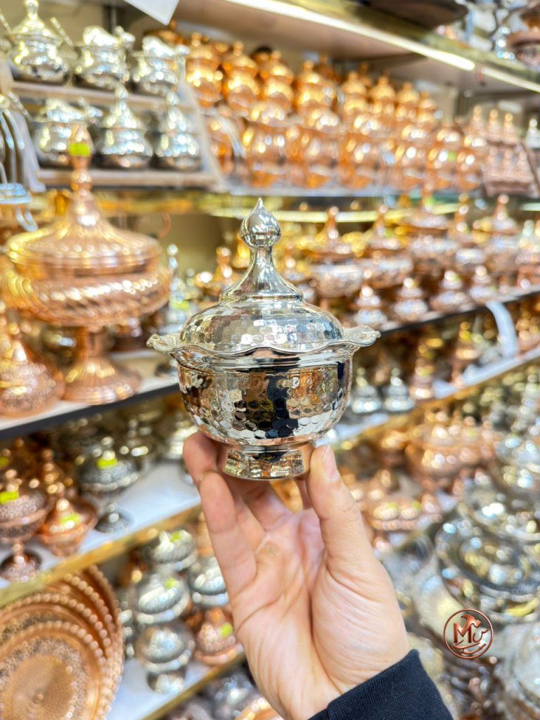 قندان چکشی مسی كروم لاله — تصویر ۲